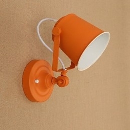 Malt Stålvegglampe Dum Svart Amerikansk Kaffedekorasjon Retro Vegglampe Lyssabellampe På Vegg