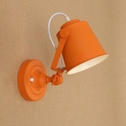 Malt Stålvegglampe Dum Svart Amerikansk Kaffedekorasjon Retro Vegglampe Lyssabellampe På Vegg