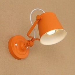 Malt Stålvegglampe Dum Svart Amerikansk Kaffedekorasjon Retro Vegglampe Lyssabellampe På Vegg