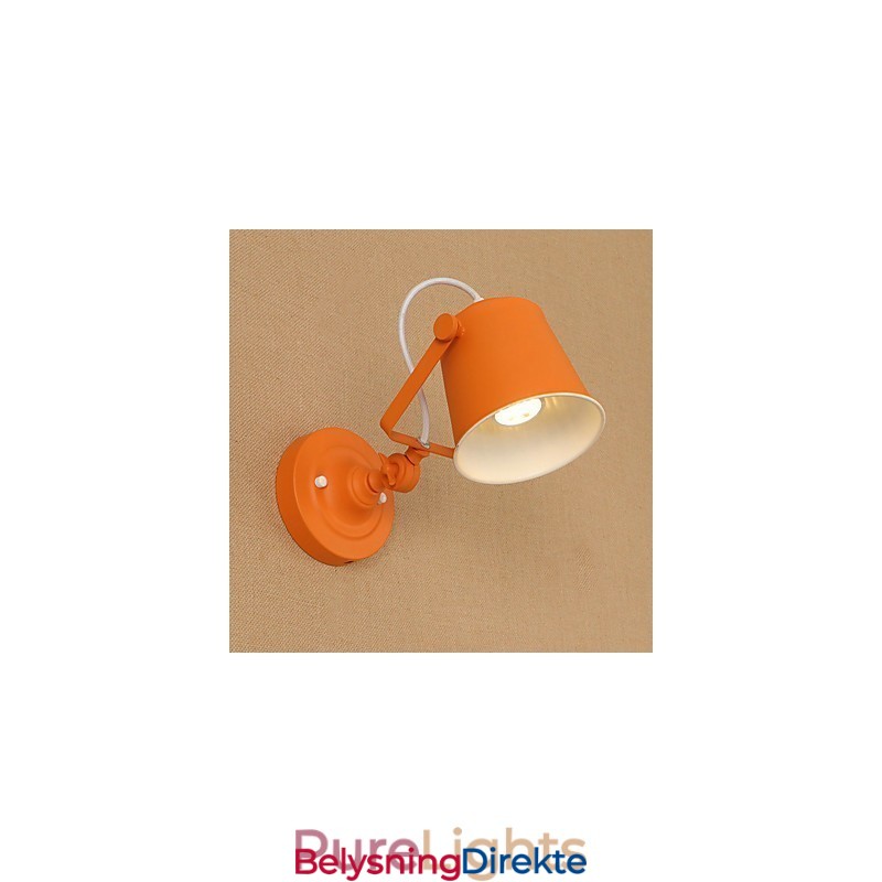 Malt Stålvegglampe Dum Svart Amerikansk Kaffedekorasjon Retro Vegglampe Lyssabellampe På Vegg