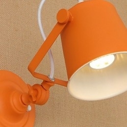 Malt Stålvegglampe Dum Svart Amerikansk Kaffedekorasjon Retro Vegglampe Lyssabellampe På Vegg
