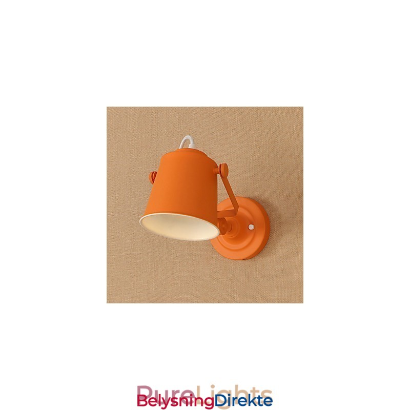 Malt Stålvegglampe Dum Svart Amerikansk Kaffedekorasjon Retro Vegglampe Lyssabellampe På Vegg