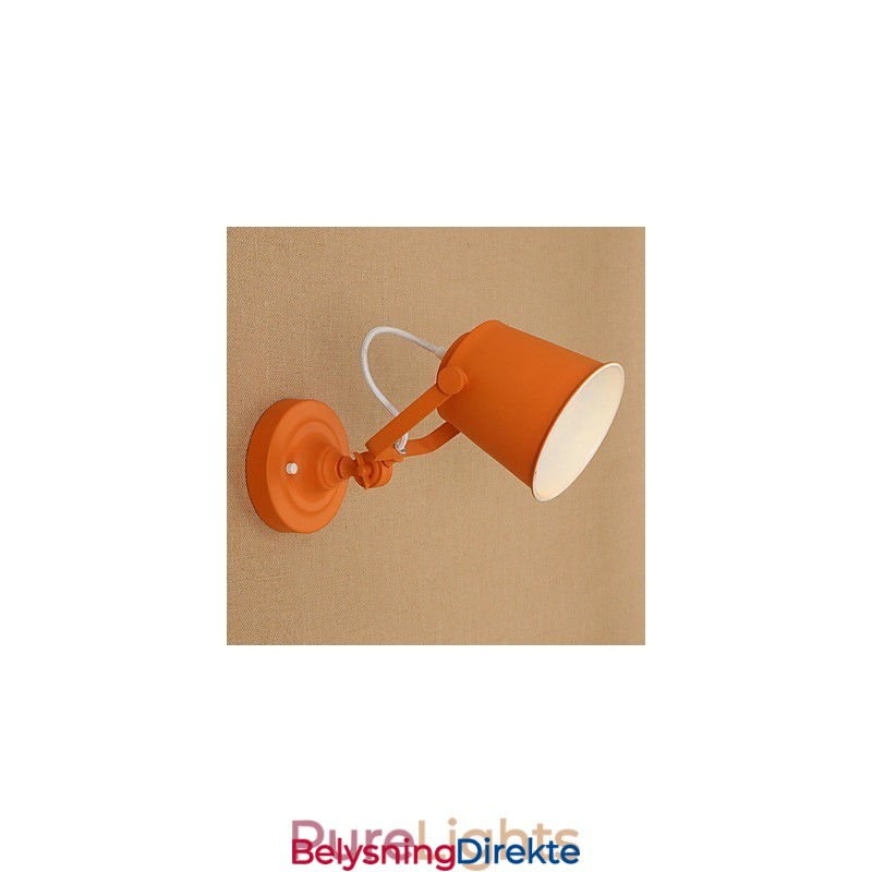 Malt Stålvegglampe Dum Svart Amerikansk Kaffedekorasjon Retro Vegglampe Lyssabellampe På Vegg