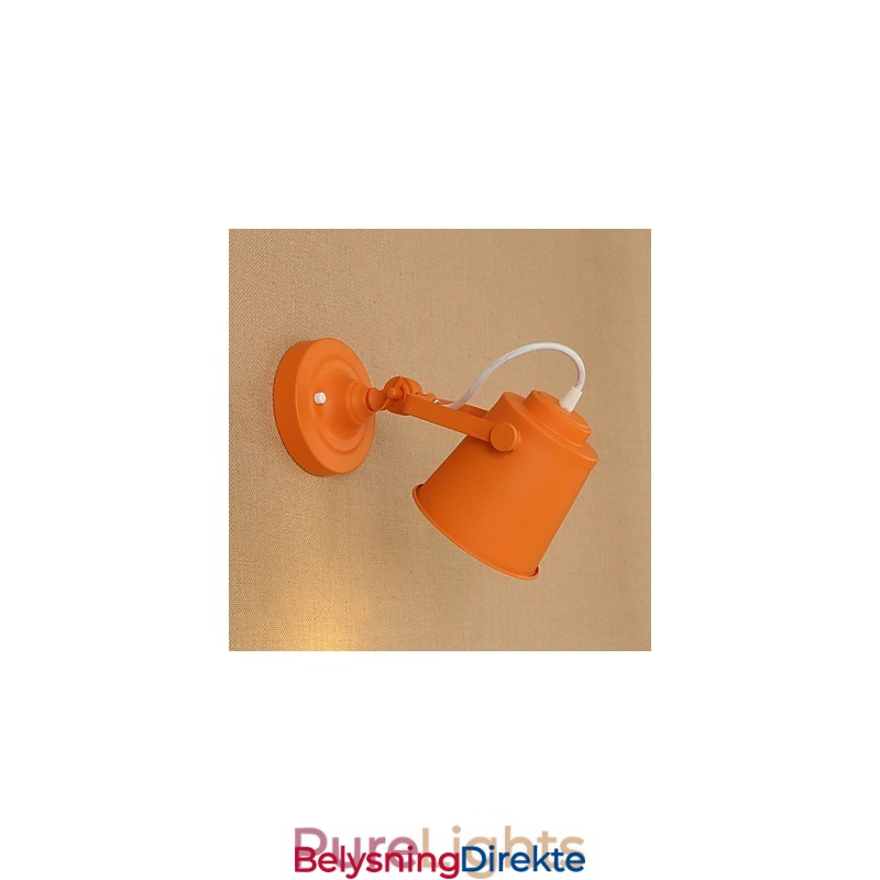 Malt Stålvegglampe Dum Svart Amerikansk Kaffedekorasjon Retro Vegglampe Lyssabellampe På Vegg