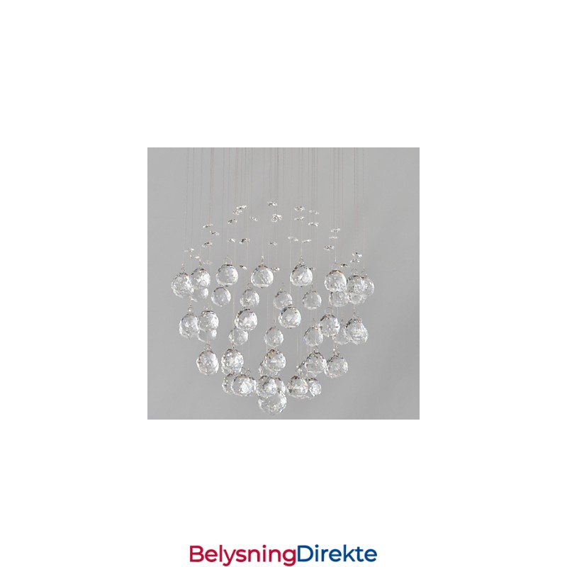 Tradisjonell Klassisk Krystallkrom Metall Innfelt Montering