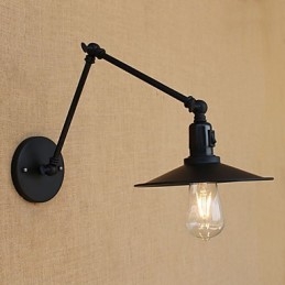 Landlig Retro-Malerifunksjon For Mini-Vegglampe Med Svingarm Og Svingarm