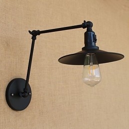 Landlig Retro-Malerifunksjon For Mini-Vegglampe Med Svingarm Og Svingarm