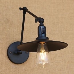 Landlig Retro-Malerifunksjon For Mini-Vegglampe Med Svingarm Og Svingarm