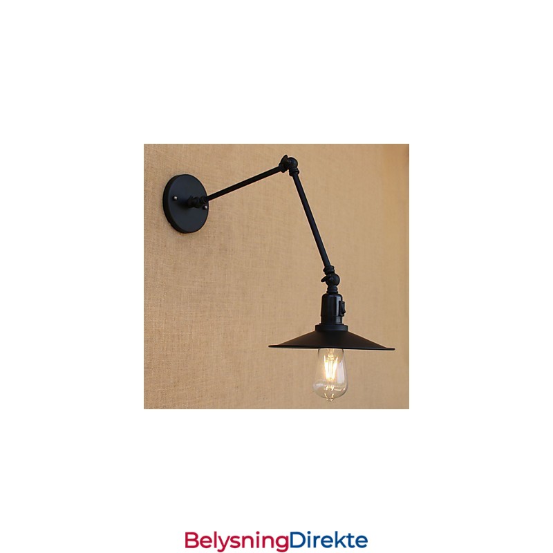 Landlig Retro-Malerifunksjon For Mini-Vegglampe Med Svingarm Og Svingarm