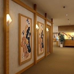 Moderne Og Samtidskunst I Ministil Med Omgivelseslys, Vegglampe