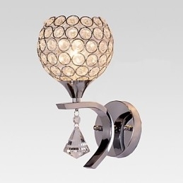 Max Crystal Modern Contemporary Galvanisert Funksjon For Krystall Ambient Light Vegglampe Vegglampe