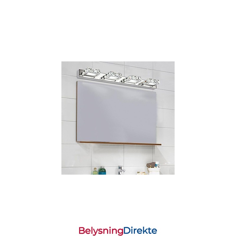 Baderomslampe Krystall Sminkespeillampe 4 Lys Baderoms- Og Soveromsbelysning