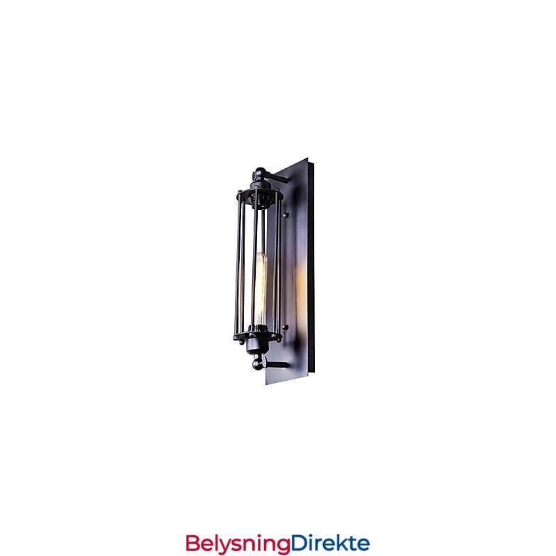 Rustikk Hytte, Landlig Retro Vintage-Maleri, Vegglampe I Ministil Med Omgivende Lys