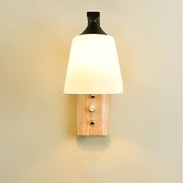 Enkel Landlig Funksjon For Øyebeskyttelse Omgivelseslys Vegglampe Vegglampe Ny Kinesisk Moderne Minimalistisk Kreativ Soverom Nattbord