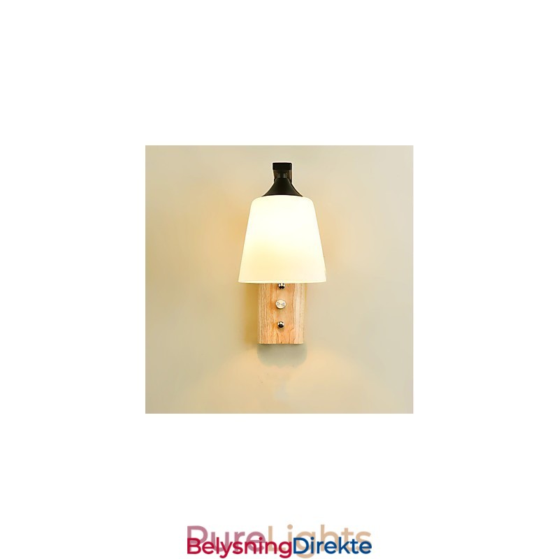 Enkel Landlig Funksjon For Øyebeskyttelse Omgivelseslys Vegglampe Vegglampe Ny Kinesisk Moderne Minimalistisk Kreativ Soverom Nattbord