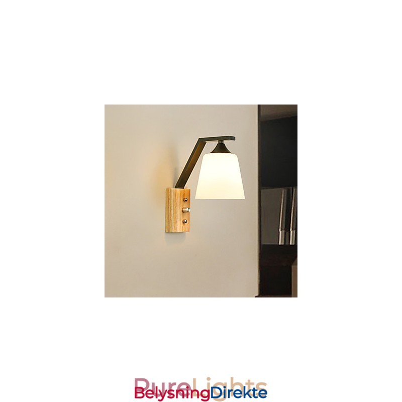 Enkel Landlig Funksjon For Øyebeskyttelse Omgivelseslys Vegglampe Vegglampe Ny Kinesisk Moderne Minimalistisk Kreativ Soverom Nattbord