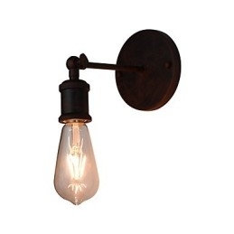 Vegglampe Vegglampe Veggjernsvegglampe Dum Black Lightsaber-Lampe På Veggen