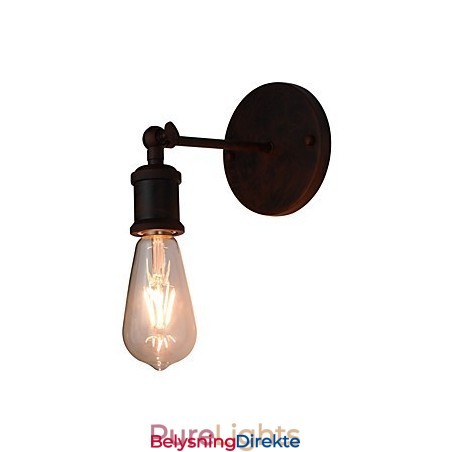 Vegglampe Vegglampe Veggjernsvegglampe Dum Black Lightsaber-Lampe På Veggen