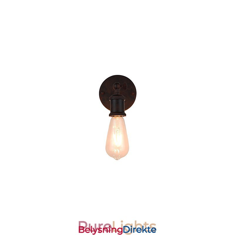 Vegglampe Vegglampe Veggjernsvegglampe Dum Black Lightsaber-Lampe På Veggen