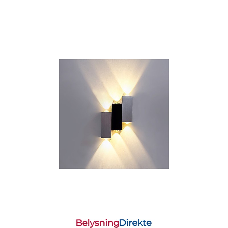 Moderne Samtids Børstet Funksjon For Omgivelseslys Innfelt Vegglampe Vegglampe