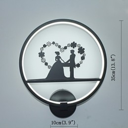 Vegglampe I Aluminium Moderne Minimalistisk Kreativ Vegglampe Fasjonabel Stue Bakgrunnsvegg Balkonglampe Korridorlys