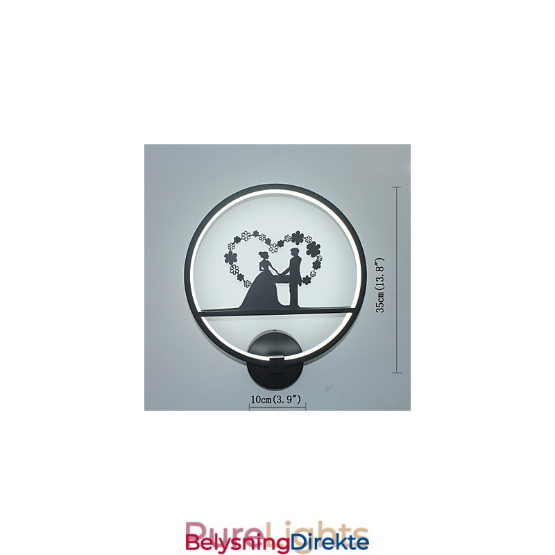 Vegglampe I Aluminium Moderne Minimalistisk Kreativ Vegglampe Fasjonabel Stue Bakgrunnsvegg Balkonglampe Korridorlys