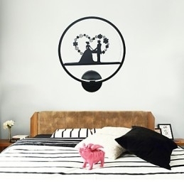 Vegglampe I Aluminium Moderne Minimalistisk Kreativ Vegglampe Fasjonabel Stue Bakgrunnsvegg Balkonglampe Korridorlys