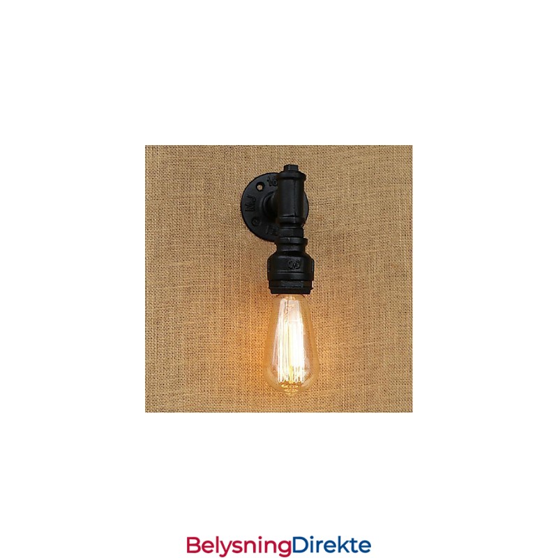 Rustikk Hyttemaling For Omgivelseslys Vegglampe Med Vegglampe