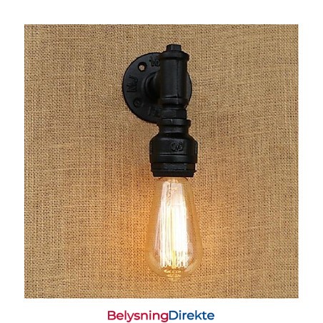 Rustikk Hyttemaling For Omgivelseslys Vegglampe Med Vegglampe