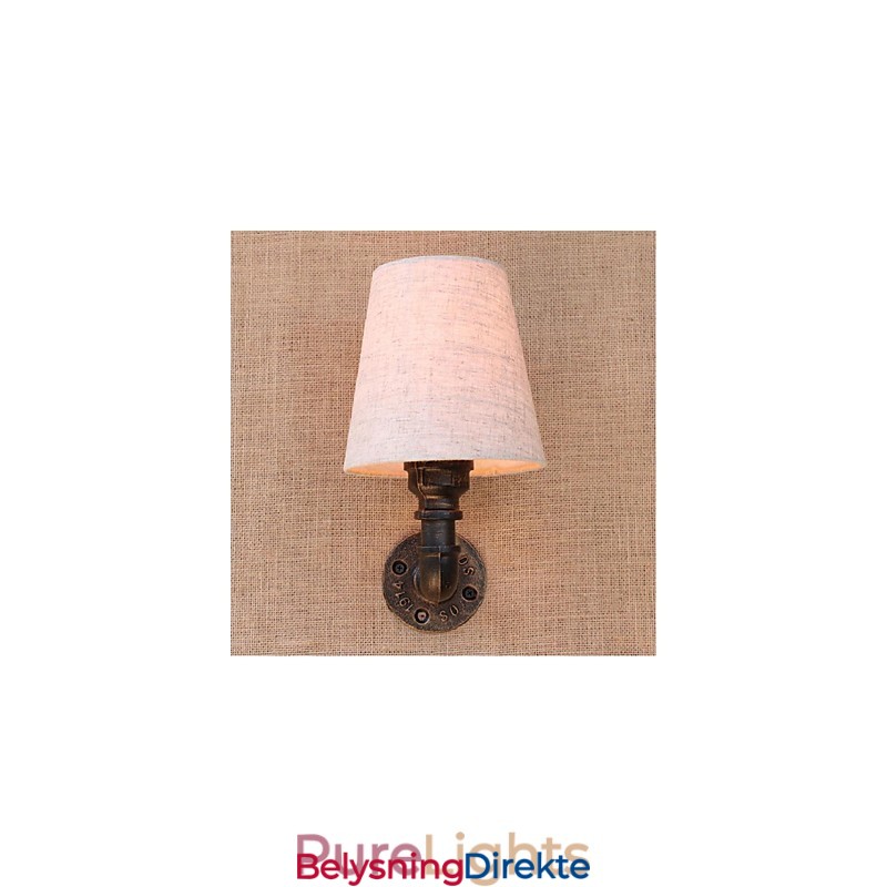 Rustikk Lodge Messingdetalj For Omgivelseslys Vegglampe Vegglampe