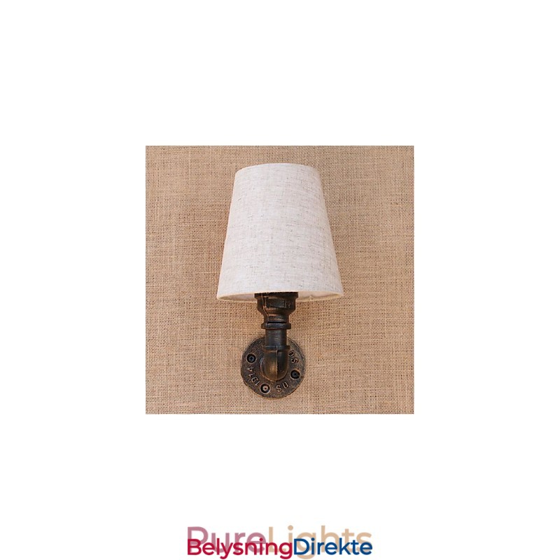 Rustikk Lodge Messingdetalj For Omgivelseslys Vegglampe Vegglampe
