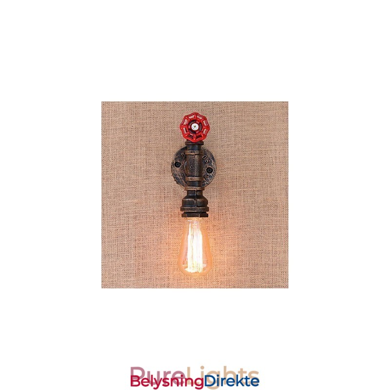 Nostalgi Enkel Vannrør Dekorativ Liten Vegglampe Vegglampe