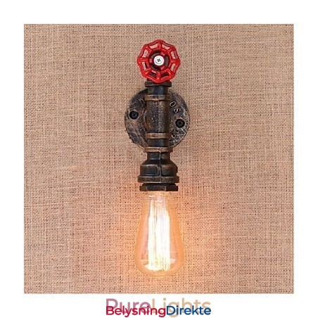 Nostalgi Enkel Vannrør Dekorativ Liten Vegglampe Vegglampe