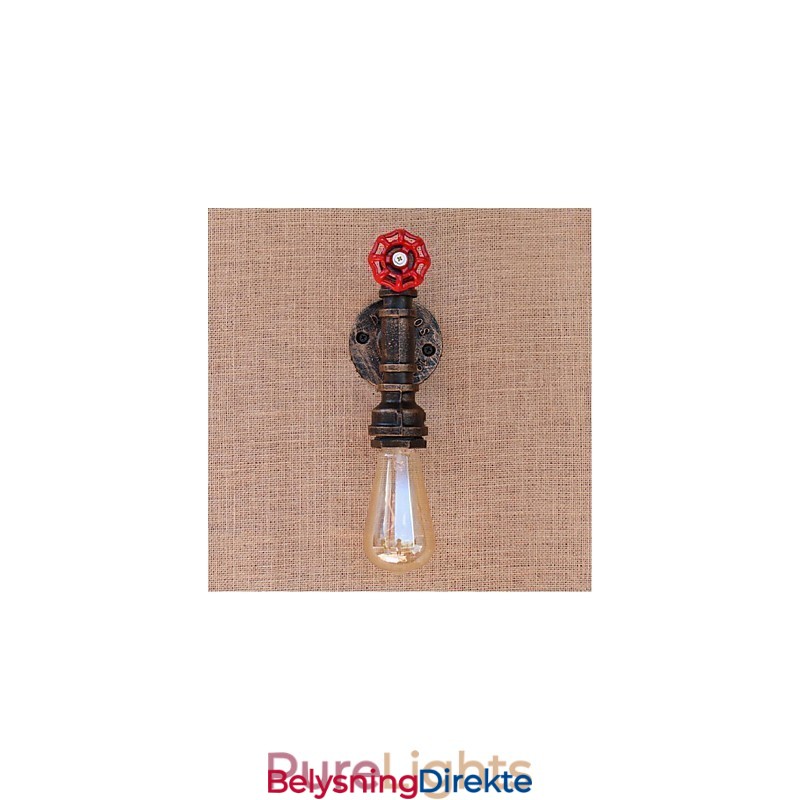 Nostalgi Enkel Vannrør Dekorativ Liten Vegglampe Vegglampe