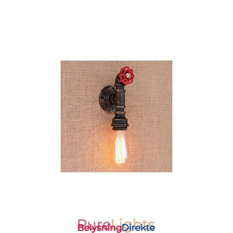 Nostalgi Enkel Vannrør Dekorativ Liten Vegglampe Vegglampe