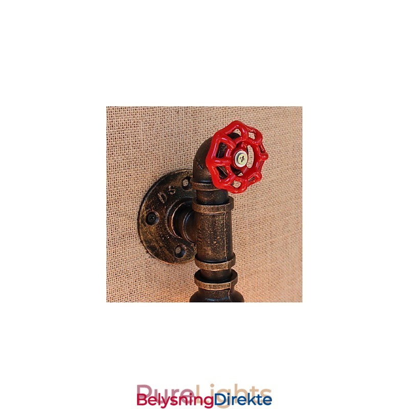 Nostalgi Enkel Vannrør Dekorativ Liten Vegglampe Vegglampe