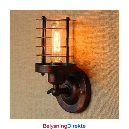 Rustikk Hytte Landlig Antikk Messingfunksjon For Omgivelseslys Vegglampe Vegglampe
