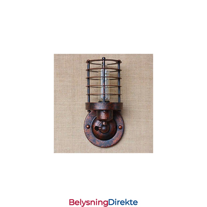 Rustikk Hytte Landlig Antikk Messingfunksjon For Omgivelseslys Vegglampe Vegglampe