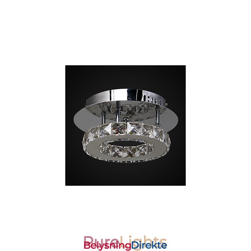 Moderne Samtids Krystall Krom Metall Innfelt Montering