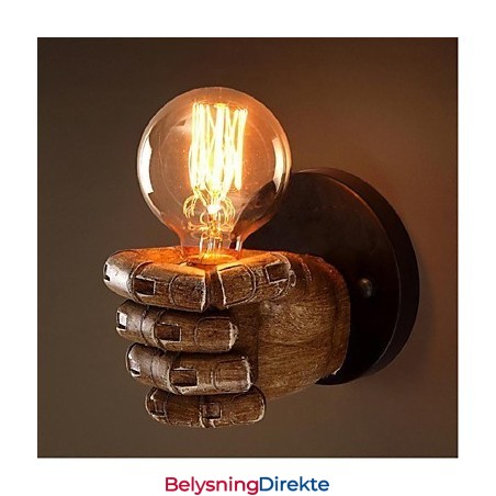Rustikk Hyttemaling For Omgivelseslys Vegglampe Med Vegglampe