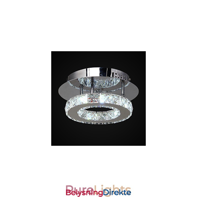 Moderne Samtids Krystall Krom Metall Innfelt Montering