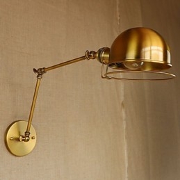 Industriell Retro Europeisk Stil Landsbykarakterbelysning Dekorativ Vegglampe Jernarm