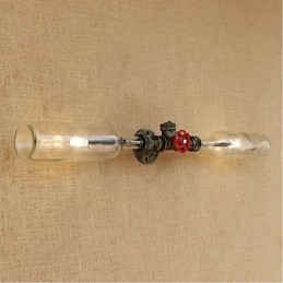 Retro Industri Vind Designer Vannflaskelampe Vegglampe Grå