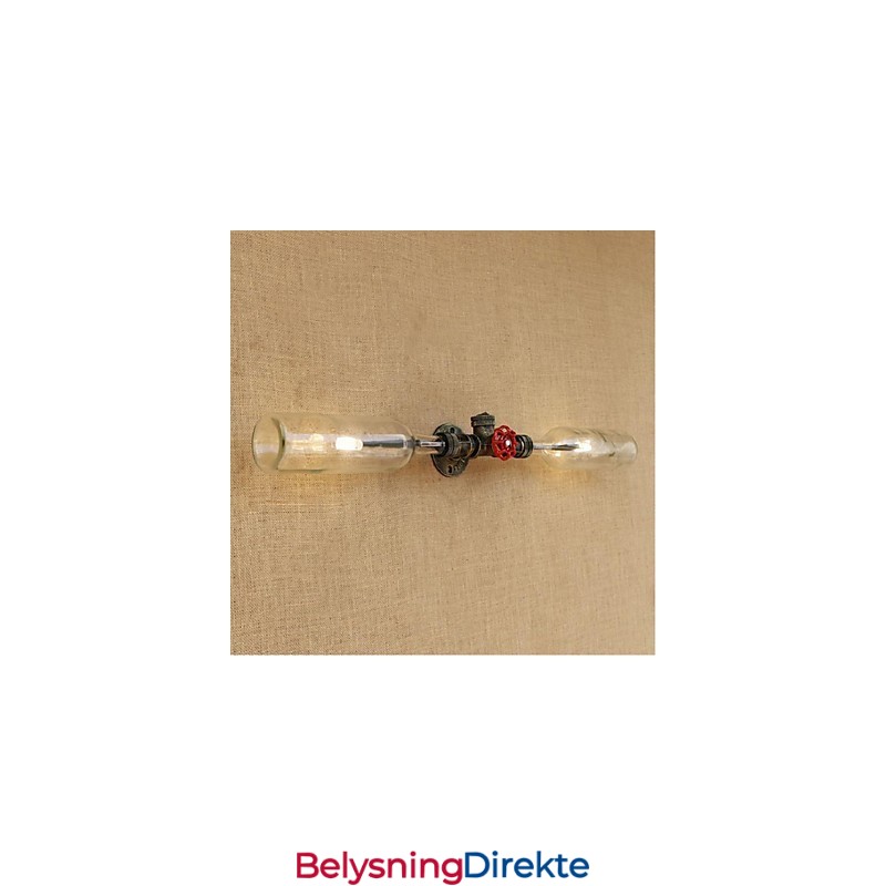 Retro Industri Vind Designer Vannflaskelampe Vegglampe Grå