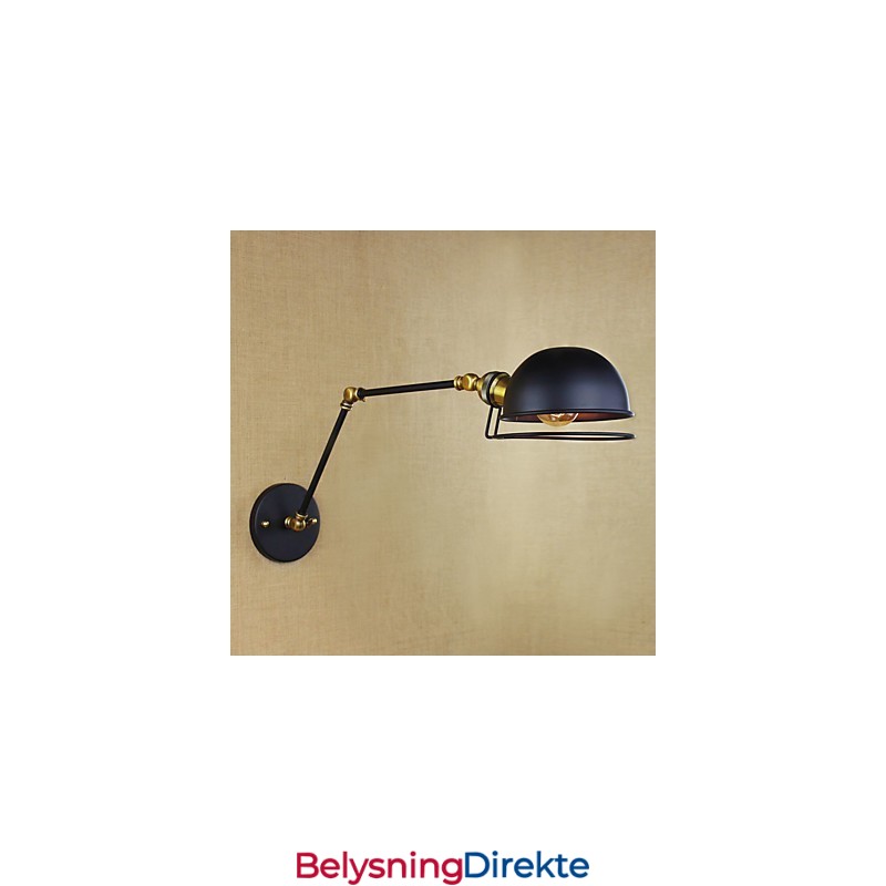 Industriell Retro Europeisk Stil Landsbykarakterbelysning Dekorativ Vegglampe Jernarm