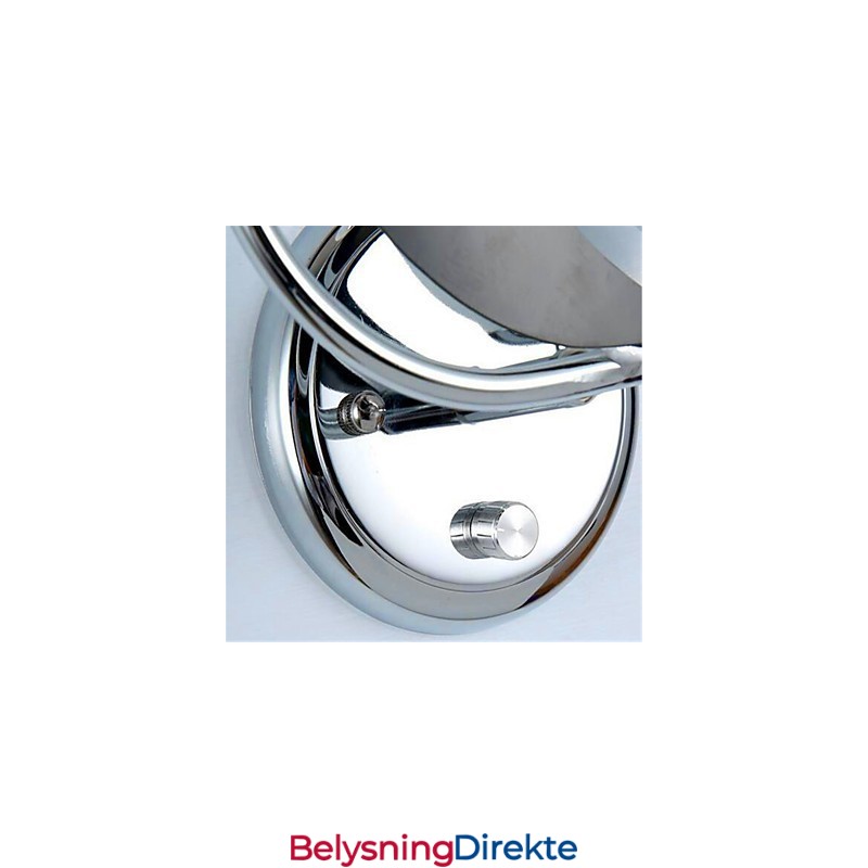 Moderne, Samtidssølvfarget Vegglampe Med Omgivelseslys