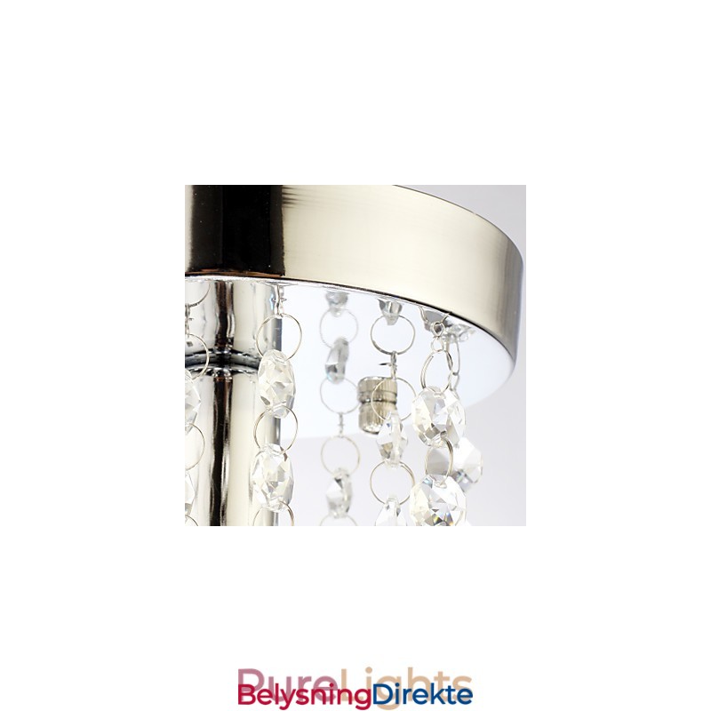 Moderne Samtids Tradisjonell Klassisk Landlig Krystall Ministil Krom Krystall Innfelt Montering