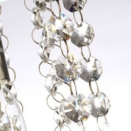 Moderne Samtids Tradisjonell Klassisk Landlig Krystall Ministil Krom Krystall Innfelt Montering