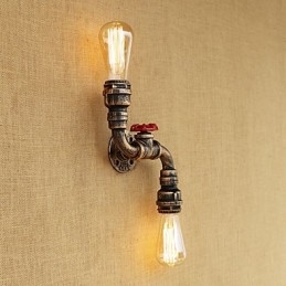 Rustikk Hytte Landlig Messingdetaljer For Mini-Stil Omgivelseslys Vegglampe Vegglampe