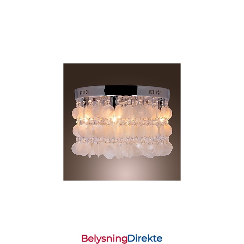 Moderne Samtids Krystall Mini Stil Krom Innfelt Montering